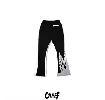 CREEF 프레임 디자인 플레어 팬츠