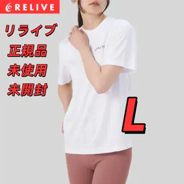 ReLive 리라이브 셔츠 화이트 L 사이즈 정품 흡한속건 리커버리 의류