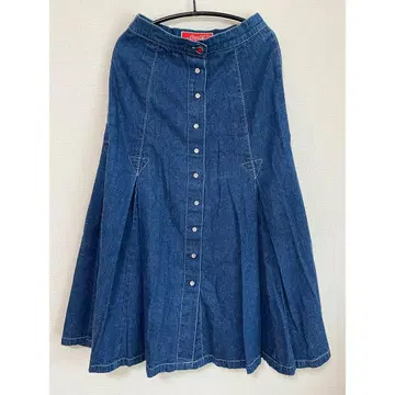Hooked vintage 코카콜라 데님 스커트 80년대