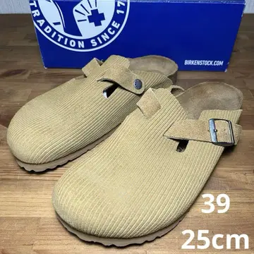 [ 미사용 ] 버켄스탁 보스턴 39 25cm 엠보싱 코듀로이