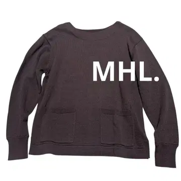 MHL. 마가렛호웰 심플 코튼 니트 브라운 M