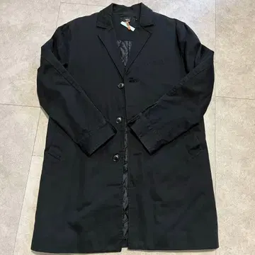 AZUL 블랙 체스터 코트 S