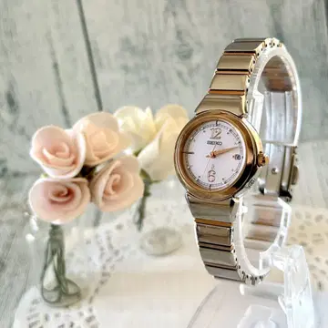 [ 레어 ] SEIKO 루키아 손목시계 1B22-0BF0 솔라 전파 핑크