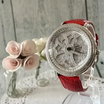 [ 레어 ] Anne Coquine 손목시계 46mm 앙코키누 실버