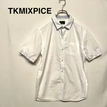 TKMIXPICE 반팔 셔츠 앞 버튼 레귤러 기장 더블 칼라