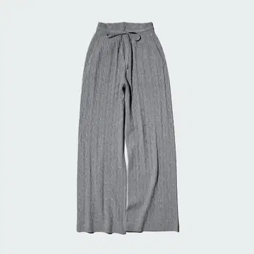 UNIQLO 워셔블 니트 케이블 팬츠 3XL