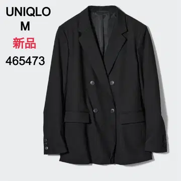 새상품 유니클로 블랙 더블 자켓 M 6,990엔