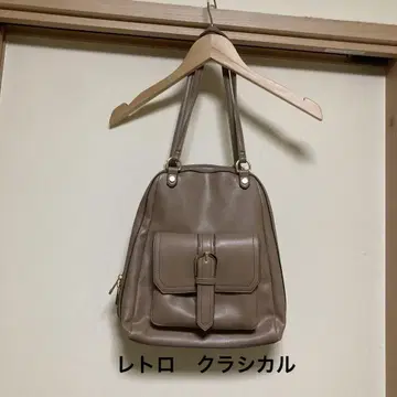깔끔한 백팩 미니 백팩 숄더백 브라운 모카 클래시컬 레트로