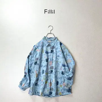 Fillil 나츄란 취급 인도 면 오샤레 디자인 블라우스