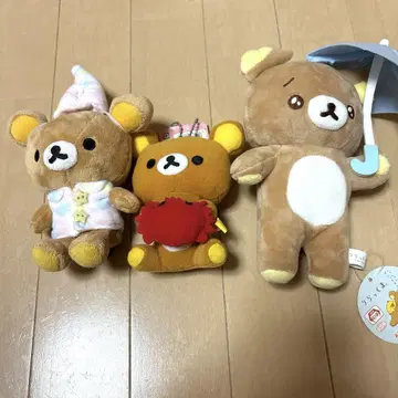 리락쿠마 봉제 인형 3세트 (낱개 판매 없음)