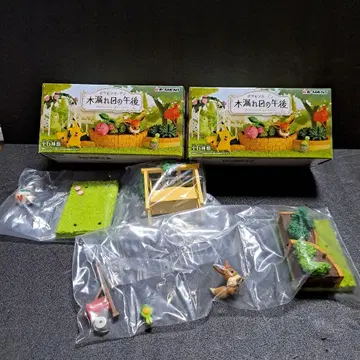 포켓몬 나무 사이로 비치는 햇살 오후 피규어 모쿠로 이브이&스보미