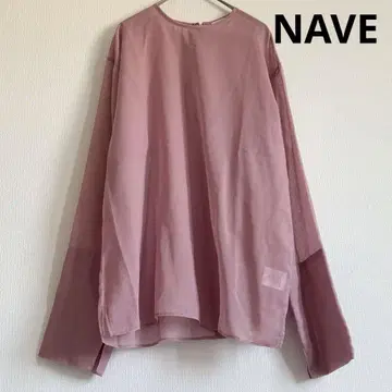 NAVE 네이브 시어 블라우스 핑크 온워드 카시야마