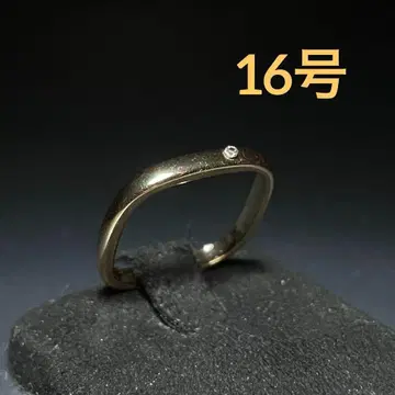 빈티지 패션 반지 골드 16호 다이아몬드풍 스톤