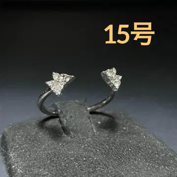 빈티지 패션 반지 실버 15호 다이아몬드풍 스톤