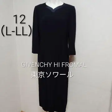 LL 고급 상복 GIVENCY 지방시 소와르 블랙 포멀 원피스