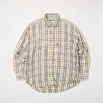 LUCKY STRIKE 90s 체크 긴팔 셔츠 shirt 울