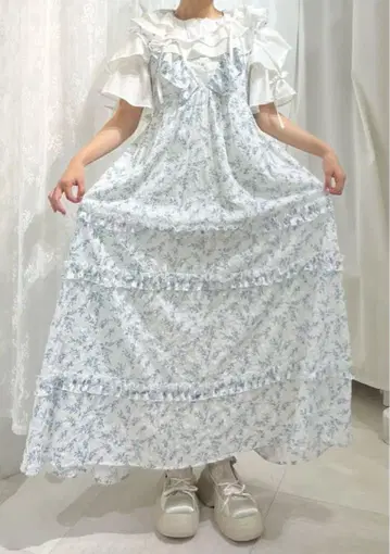 merry jenny flowerfrill 원피스 블루
