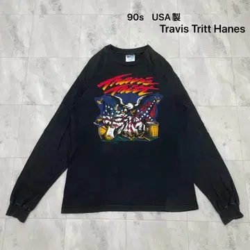 90s USA 트래비스 트릿 헤인즈 긴팔 티셔츠 밴드 티