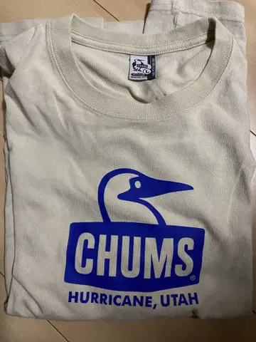 CHUMS 크림색 T셔츠
