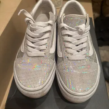Vans 글리터 실버 스니커즈
