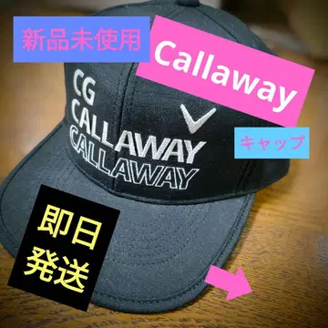 미사용 새상품 Callaway 스트레이트 골프 캡 블랙 남성용