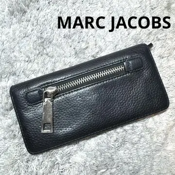 MARC JACOBS 마크제이콥스 장지갑 천연 가죽 가죽 블랙
