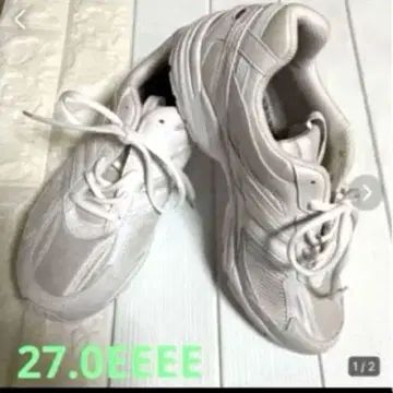 새상품 SPALDINGAIR 화이트 스니커즈 27.5 EEEE