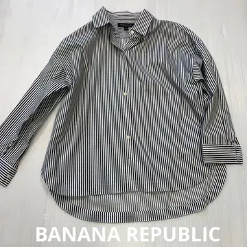 BANANA REPUBLIC 스트라이프 긴팔 셔츠 버튼 다운