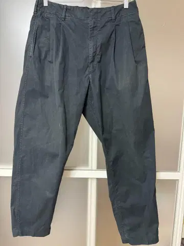 AMBUSH 블랙 투 턱 와이드 팬츠