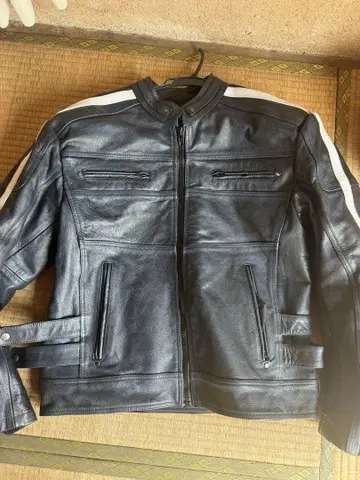 GENUINE Leather 싱글 라이더 자켓 XL