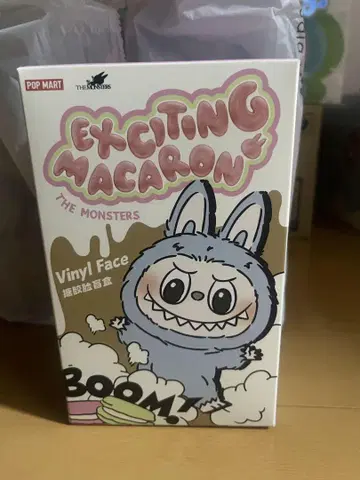 POPMART LABUBU 마카롱 봉제 인형 1개 랜덤
