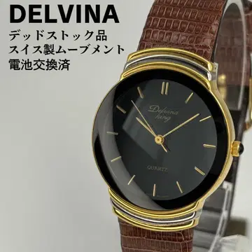 데드스탁품 DELVINA 스위스산 쿼츠 손목시계 배터리 교환 완료
