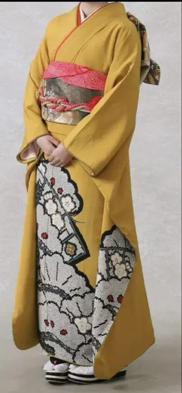 후리소데 산황색