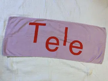 Tele 페이스 타월 핑크 tele