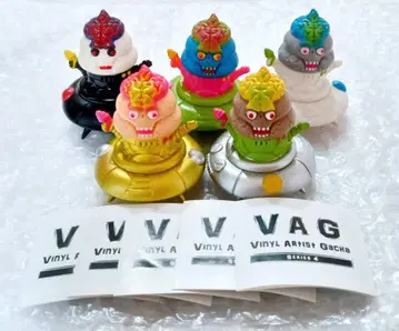 전 5종 웅크츠 아타커 VAG 시리즈 소프트 비닐 가챠 피규어