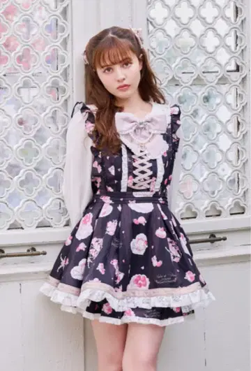 LIZLISA salon de fraise 패턴 셋업