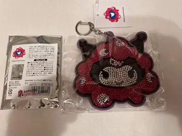 오사카 만박 키라키라 가죽 키링과 머리끈 세트