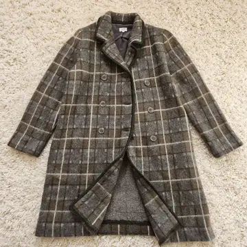 폭시 부티크 울 실크 코트 모헤어