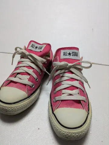 CONVERSE 핑크 로우컷 스니커즈 24cm