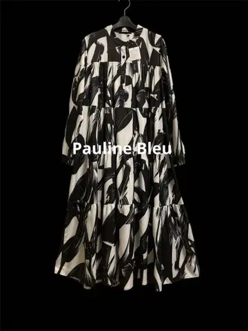 새상품 [Pauline Bleu] 모노톤 루즈핏 티어드 원피스
