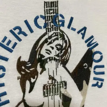HYSTERIC GLAMOUR 기타 걸 자수 T셔츠 S