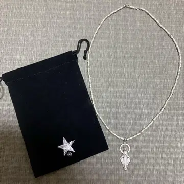 새상품급 converse 실버 비즈 목걸이 마리아 탑 포함
