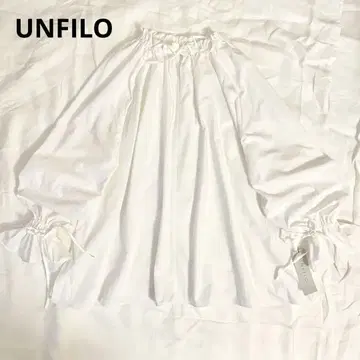 [ 새상품 ] 안피로 2WAY 개더 블라우스 세탁 UV 케어 이지케어