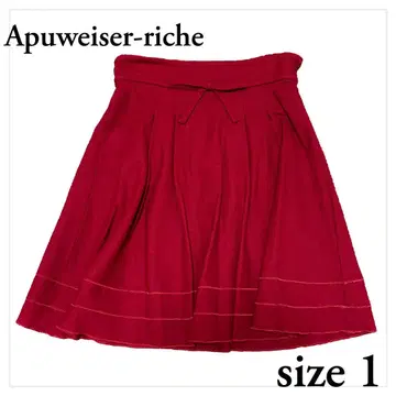 새상품급 Apuweiser-riche 스커트 size 1 보르도 리본