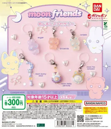 moon friends 메지루시 액세서리 전 6종 세트