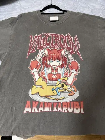 vaultroom 아카미 카루비 TEE (XL 사이즈) + 스티커 포함