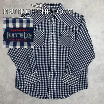 80s FRUIT OF THE LOOM 깅엄 체크 셔츠 DM1306