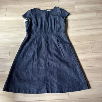 MACKINTOSH 다크 데님 A라인 원피스