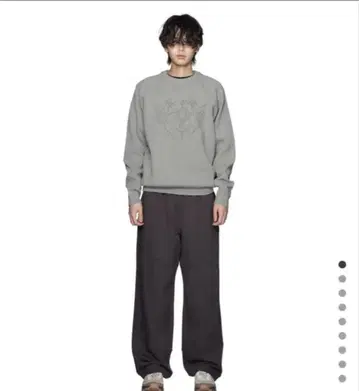 sansangear 배기 스웨트 팬츠 브라운