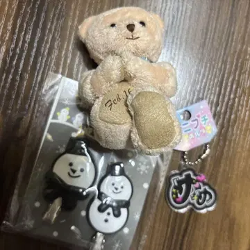 덕질 굿즈 메메 메구로 렌 SnowMan 헤어 클립 키체인 마스코트